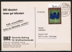 Bund 978 als portoger. EF mit 30 Pf Clemens Brentano auf Auslands-Drucksache-Postkarte von 1978, nur kurz !
