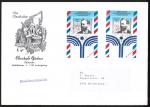 Bund 1543 als portoger. Block-MeF mit 2x 100 Pf Lilienthal-Block auf C5-Briefdrucksache 50-100g von 1991-1993