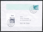 Bund 913 als portoger. MiF mit 10 Pf B+S - Serie als Bogen-Ober-Eckrand-Marke als Zusatz auf Inlands-Brief bis 20g von 1977