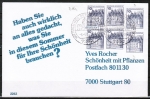 Bund 913 o.g./u.g.-Paare als portoger. MiF mit 2x 10 Pf B+S oben/unten-geschnittene Paare + 2x 10 Pf u.g. im Buchdruck auf Inlands-Brief  vom Mai 1982