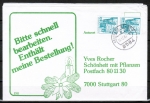 Bund 915 als portoger. MeF mit 2x grüner 40 Pf B+S - Marke aus Rolle auf Inlands-Brief bis 20g von 1982-1989