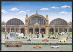 10 gleiche Ansichtskarten von Felizitas Kastner - "Frankfurt/Main - Hauptbahnhof" (1979)