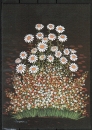 Ansichtskarte von Ivana Lovkovic-Matunci - "Goldgelbe, rote und weiße Feldblumen" (1980)