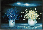 Ansichtskarte von Marin - "Blumen Poesie II" (1984)