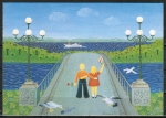 Ansichtskarte von W. Louisa Noll - "Die Brücke zum Meer" (1975)