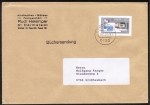 Bund 1321 - 60 Pf Europa 1987 als Ganzsachen-Ausschnitt aus PSo 14 oder 16 als portoger. EF auf Inlands-Bchersendung bis 100g von 1989-1993