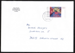 Bund 1776 als portoger. EF mit 300 Pf Karl Schmidt-Rottluff auf Inlands-Brief über 50g von 1995, Umschlag 14x20 cm groß