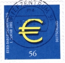 Bund 2236 als portoger. EF mit 56 Cent ¤-Einführung als Skl.-Marke auf Inlands-Brief bis 20g von 2002 im Ankauf gesucht !