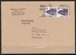 Bund 1379 als portoger. MeF mit 2x 40 Pf SWK aus Rolle auf Ausl.-Drucksache bis 20g von 1989-1993 nach sterreich, AnkStpl.