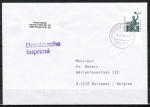 Bund 1341 als portoger. EF mit 60 Pf SWK aus Bogen mit Bogenrand auf Auslands-Drucksache bis 20g von 1987-1989 nach Belgien, codiert
