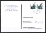 Bund 1532 als portoger. MeF mit 2x 60 Pf SWK geschnitten aus Skl.-MH auf Einzel-Anschriftenprfungs-Postkarte von 1992/1993, rs. ohne Stpl.