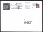 Bund 2299 als portoger. EF mit 0,45  SWK aus Bogen, Sicherheitsfarbe in Druckfarbe, auf Inlands-Infopost 14x20 cm von 2002