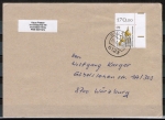Bund 1535 als portoger. EF mit 170 Pf SWK aus Bogen mit OR/ER auf kleinf. Inl.-Brief 20-50g von 1991-1993, C6- oder B6