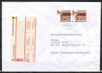 Bund 1348 als portoger. MeF mit 2x 300 Pf SWK aus Rolle auf Inl.-Einwurf-Einschreibe-Brief über 50g von 1998
