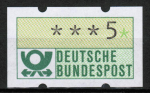 Wiesbadener Fehldruck-Marke zu 5 Pf