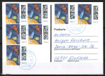 Bund 3723 Skl. (Mi. 3866) als portoger. MeF mit 7x 10 Cent Briefe-Dauerserie als Skl.-Marke auf Inlands-Postkarte vom Nov..-Dez. 2024, codiert