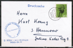 Bund 608 als portoger. EF mit 20 Pf Gandhi auf Briefdrucksache bis 20g von 1969