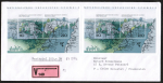 Bund 1997-1998 als portoger. Block-MeF mit 110+220 Pf S�chs.-Schweiz-Block auf Europa-Langf.-Wertbrief 20g von 1999 n. Frankreich, AnkStpl.