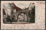 AM Michelstadt / Steinbach, Schloss Frstenau, handcolorierte Knstlerkarte, gelaufen 1902