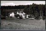AK Michelstadt / Weiten Gesss, Pension "Waldfriede" - Trumpfheller - Tempel, gelaufen 1965 mit Stempel 6121 Weiten-Gesss