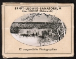 12 kleine Bilder vom Ernst-Ludwig-Sanatorium bei Breuberg / Sandbach, Bild-Gre 9 x 6,5 cm