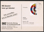 Bund 1002 als portoger. EF mit 50 Pf Europ. Parlament auf Auslands-Drucksache-Postkarte von 1979 in die Niederlande