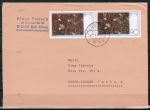 Bund 1029 als portoger. MeF mit 2x 90 Pf Paul Klee auf Auslands-Brief 20-50g von 1987 in die UdSSR, AnkStpl.