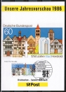 Bund 1271 - 60 Pf Bad Hersfeld auf der bildgleichen Jahresvorschau mit ESST von 1986