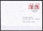Bund 996 als portoger. MeF mit 2x 25 Pf B+S - Serie aus Rolle auf Briefdrucksache bis 20g vom März 1982