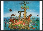 10 gleiche Ansichtskarten von Generalic - "Adam und Eva"