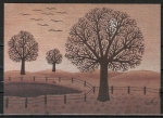 10 gleiche Ansichtskarten von W. Grönemeyer - "Baumlandschaften" (9012)