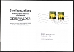 Bund 2524 als portoger. MeF mit 2x 65 Ct. Blumen aus Rolle auf Streifbandzeitung 250-500g von 2006-2011, ca. 20 cm lang