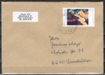 Bund 1619 als portoger. EF mit 170 Pf Kandinsky auf Inlands-Brief 20-50g von 1992-1993, B6-Format