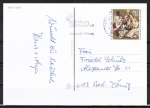 Bund 1639 als portoger. EF mit 60 Pf Weihnachten 1992 auf Inlands-Postkarte von 1992-1993