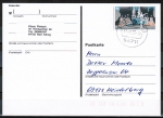 Bund 1702 als portoger. EF mit 80 Pf Tschaikowski auf Inlands-Postkarte von 1993-1997, codiert