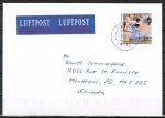 Bund 2061 als portoger. EF mit 300 Pf Johann Strauß auf Übersee-Luftpost-Brief bis 20g von 1999-2002 im Ankauf gesucht !