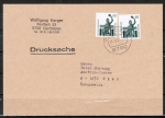 Bund 1532 als portoger. MeF mit 2x 60 Pf SWK geschnitten aus Skl.-MH auf Auslands-Drucksache 20-50g von 1991-1993 nach sterreich, AnkStpl.