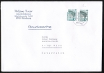 Bund 1342 als portoger. MeF mit 2x 80 Pf SWK C/o.g. aus MH auf Ausl.-Drucksache 50-100g vom Febr. 1993 nach sterreich, AnkStpl., 14x20 cm