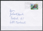 Bund 881 als portoger. EF mit 50 Pf Wuppertaler Schwebebahn auf Inlands-Brief bis 20g von 1976-1978