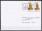 Bund 943 als portoger. MeF mit 2x 30 Pf Goldener Hut auf Inlands-Brief bis 20g von 1979-1982