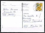 Berlin 681 als portoger. EF mit 60 Pf Wohlfahrt 1982 auf Postkarte von 1982-1989 ins Bundesgebiet