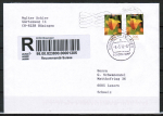 Bund 2568 als portoger. MeF mit 2x 200 Cent Goldmohn aus Rolle auf Einschreibe-Brief von B�singen in die Schweiz von 2012, codiert, zus�tzl. Masch.-Stpl.