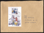 Bund 1947 als portoger. Block-EF mit 440 + 220 Pf Block: Tag der Briefmarke 1997 auf C5-Inlands-Brief �ber 2 cm Dicke von 1997-2002