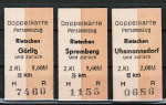 3 Zug-Fahrkarten ab Rietschen