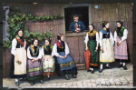 Ansichtskarte Odenwlder Volkstrachten, gelaufen 1913