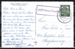 AK Hchst mit Landpoststempel "6129 Hetschbach" und aptiertem Hchster Stempel ! - von 1962