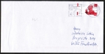 Bund 2174 als portoger. EF mit 110 Pf / 0,56 ¤ Erich Ollenhauer auf Langformat-Brief bis 20g von 2001, codiert, rs. braun gewordene Skl.-Klappe