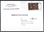 Bund 1029 als portoger. EF mit 90 Pf Paul Klee auf bersee-Land-Infobrief bis 20g von 1997-2002 nach China, AnkStpl.