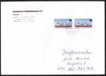 Bund 932 als portoger. MeF mit 2x 70 Pf Jugend 1977 auf C5-Briefdrucksache bis 50g von 1993