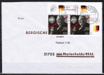 Bund 1904 als portoger. MeF mit 2x 100 Pf Ludwig Erhard auf Inlands-Brief 20-50g vom Februar 1997, codiert